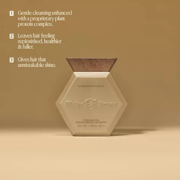 Blake Brown Fundamental Strengthening Shampoo Sandalwood Vanille NEW - Picture 5 of 7